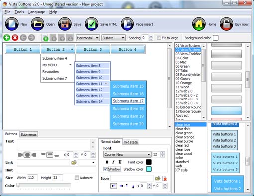 Submenus In Jsp ScreenShot